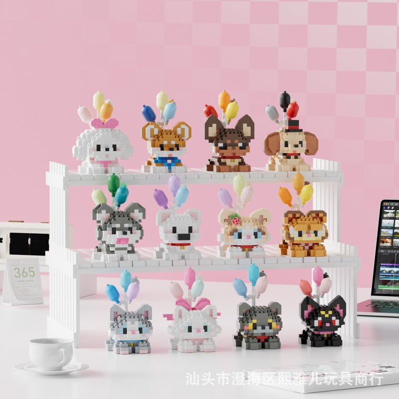 Compatible With Lego Chai Dog Animal Labrador Cartoon Doll Assembled Building Blocks Children'S Creative Educational Toys - Image 2